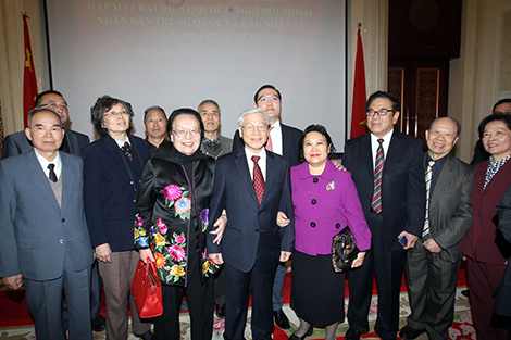 Tổng Bí thư Nguyễn Phú Trọng gặp những người bạn Trung Quốc từng giúp đỡ Việt Nam