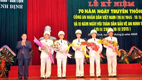 Tỉnh Bình Định kỷ niệm 70 năm Ngày truyền thống Công an nhân dân