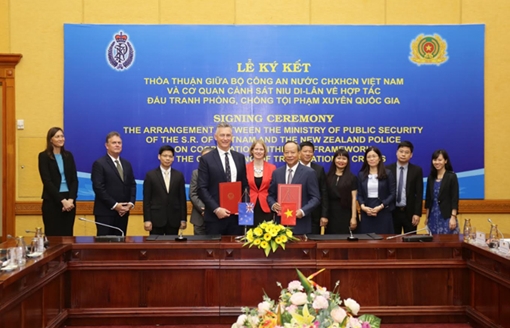 Việt Nam - New Zealand hợp tác đấu tranh phòng, chống tội phạm xuyên quốc gia