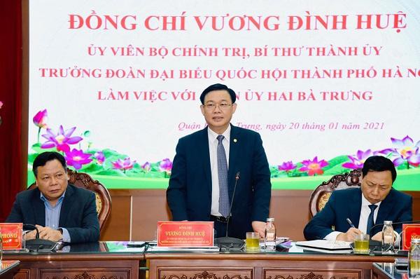 Bí thư Thành ủy Hà Nội đề nghị sớm triển khai phố đi bộ quanh hồ Thiền Quang