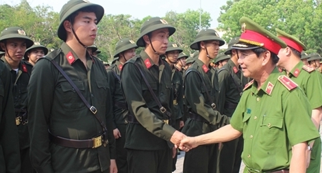 Gần 2 nghìn chiến sĩ Công an nghĩa vụ tham dự khóa huấn luyện chiến sĩ mới