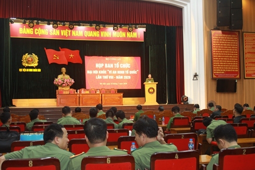 Họp Ban tổ chức và sơ duyệt Đại hội Khỏe “Vì An ninh Tổ quốc” lần thứ VIII